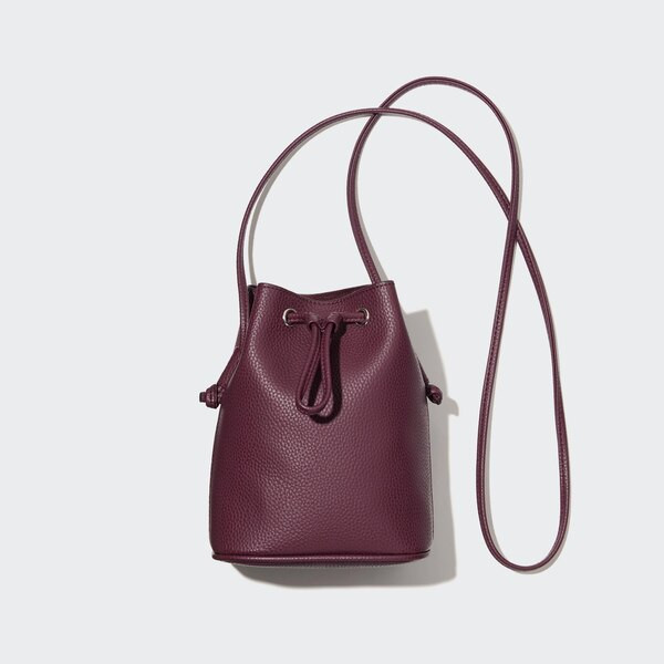 Faux-Leather Drawstring Mini Shoulder Bag | UNIQLO (US)
