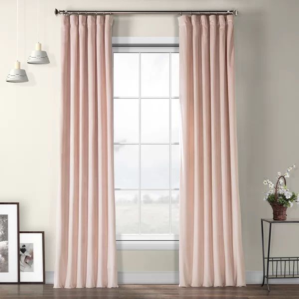 Livia Solid Color Room Darkening Thermal Rod Pocket Single Curtain Panel | Wayfair North America