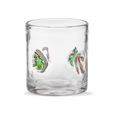 tag Christmas Tree & Candy Cane Double Old Fashioned Glasses 16oz | Target