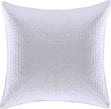 Levtex Home - Cross Stitch - 100% Cotton - Euro Sham (26x26in.) Set of 2 - Bright White | Walmart (US)