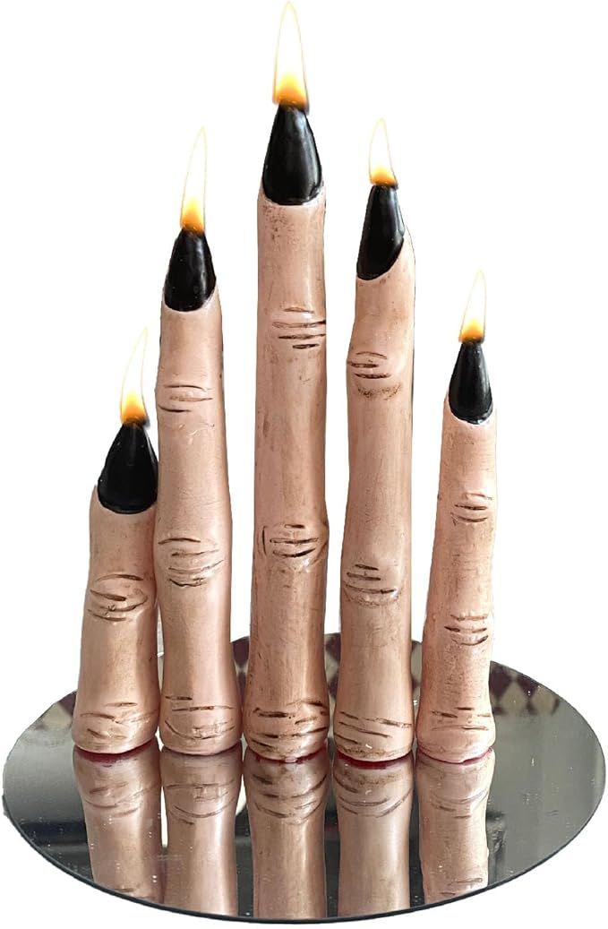 Halloween Witch Finger Candles – Horror Spooky and Realistic Novelty Finger Candle for Hallowee... | Amazon (US)