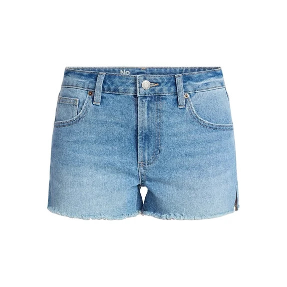 No Boundaries Mid-Rise Denim Shorts, 3" Inseam, Women's 00-20 | Walmart (US)