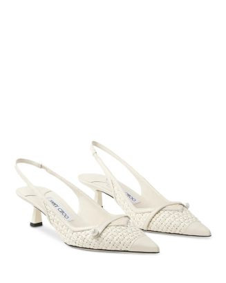 Jimmy Choo Women's Amita 45 Raffia Slingback Pumps  | Bloomingdale's Shoes | Bloomingdale's (US)