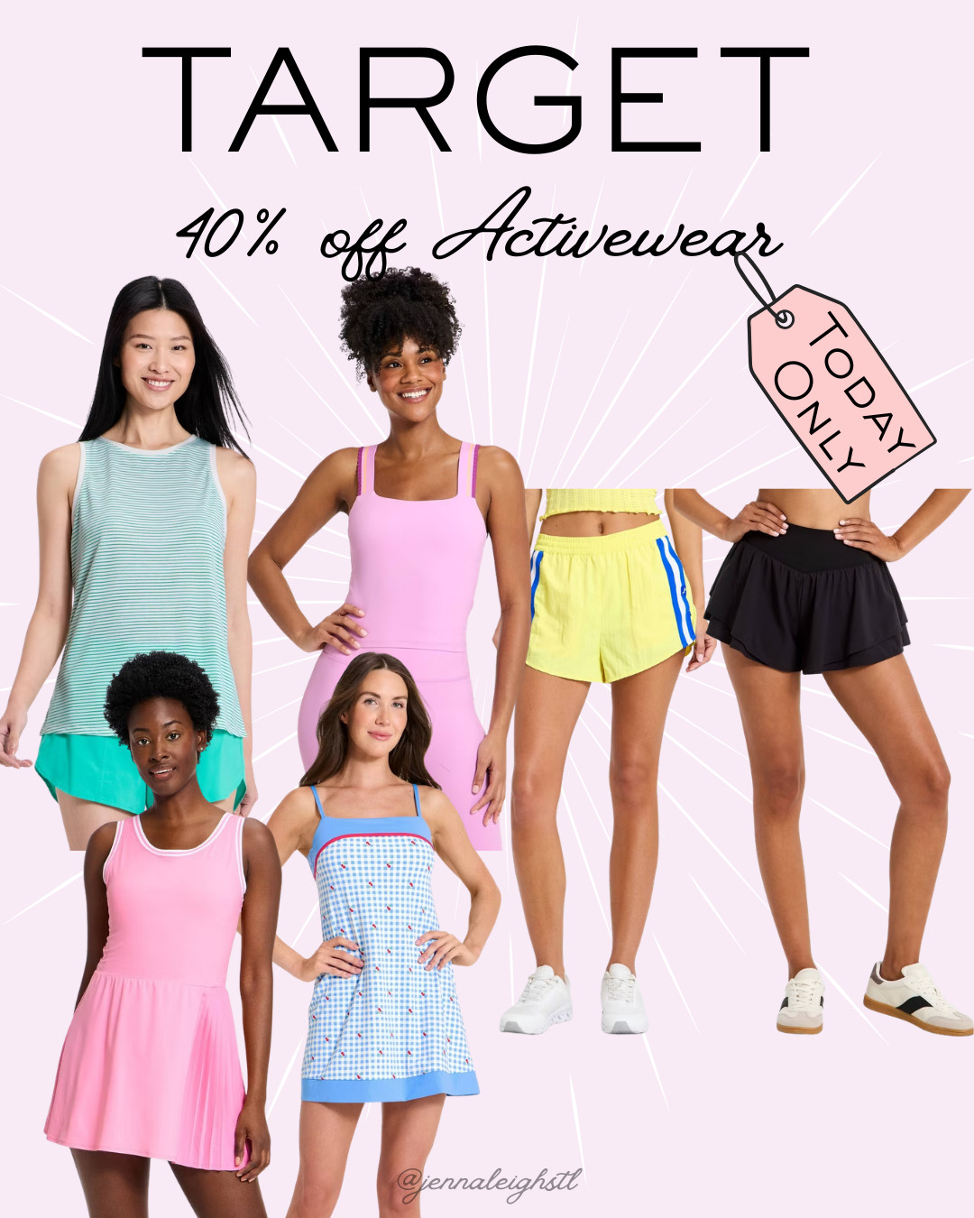 Target Circle Deal of the Day is 40% off activewear. This is one of my favorite sales to stock up on workout sets, athletic dresses, running shorts, leggings, and all the cute athleisure pieces that rarely go on sale this deep. Today is definitely the day to grab them. 

 #LTKActive #LTKSaleAlert #LTKMidsize