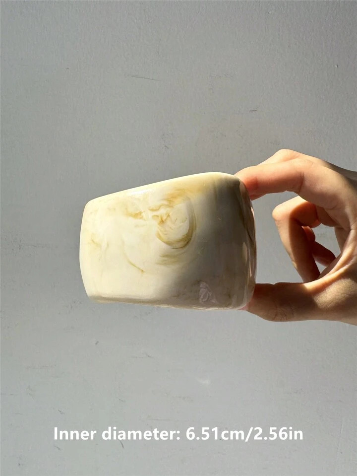 Tie-Dye Wide, Asymmetrical, Resin Bracelet  | SHEIN