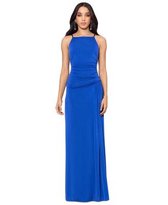 Betsy & Adam Petite Ruched Gown - Macy's | Macy's