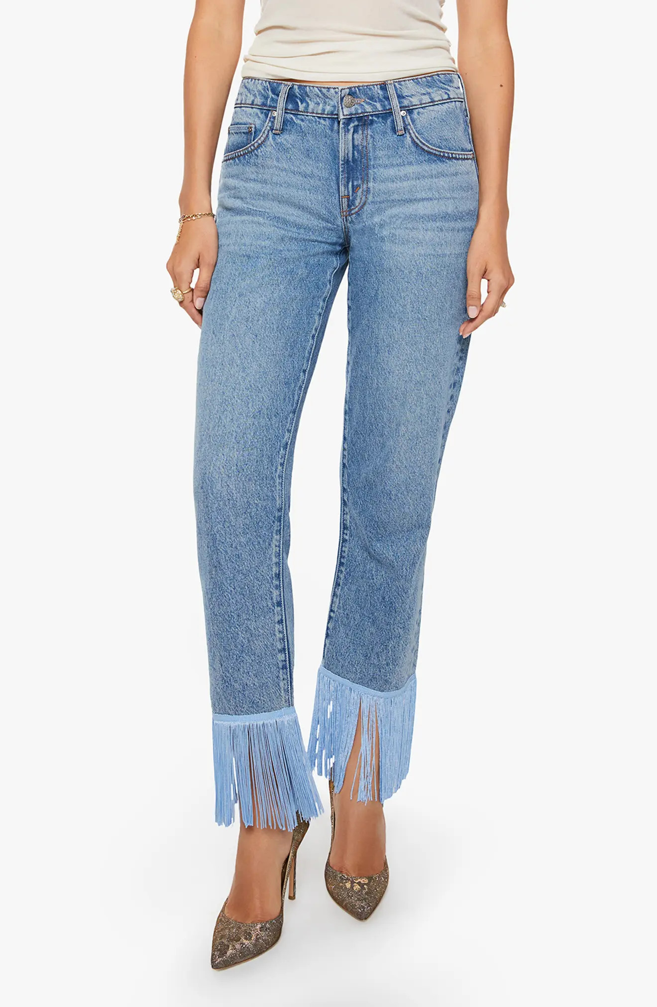 The Relish Fringe Ankle Jeans (Women) | Nordstrom | Nordstrom
