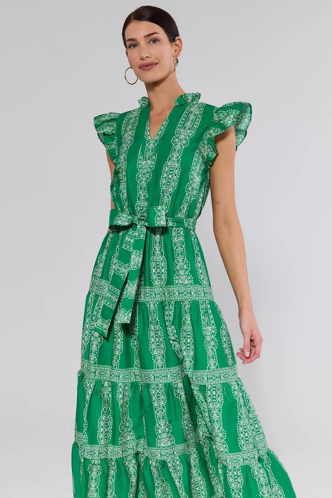Layla Green Printed Maxi Dress | Avara