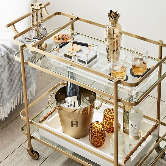 Gold Bamboo Wine Chiller | Mark and Graham