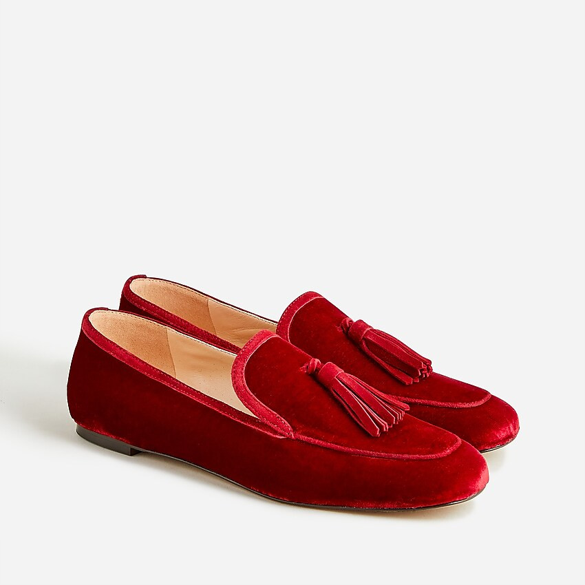 Marie tassel loafers in velvet | J. Crew US