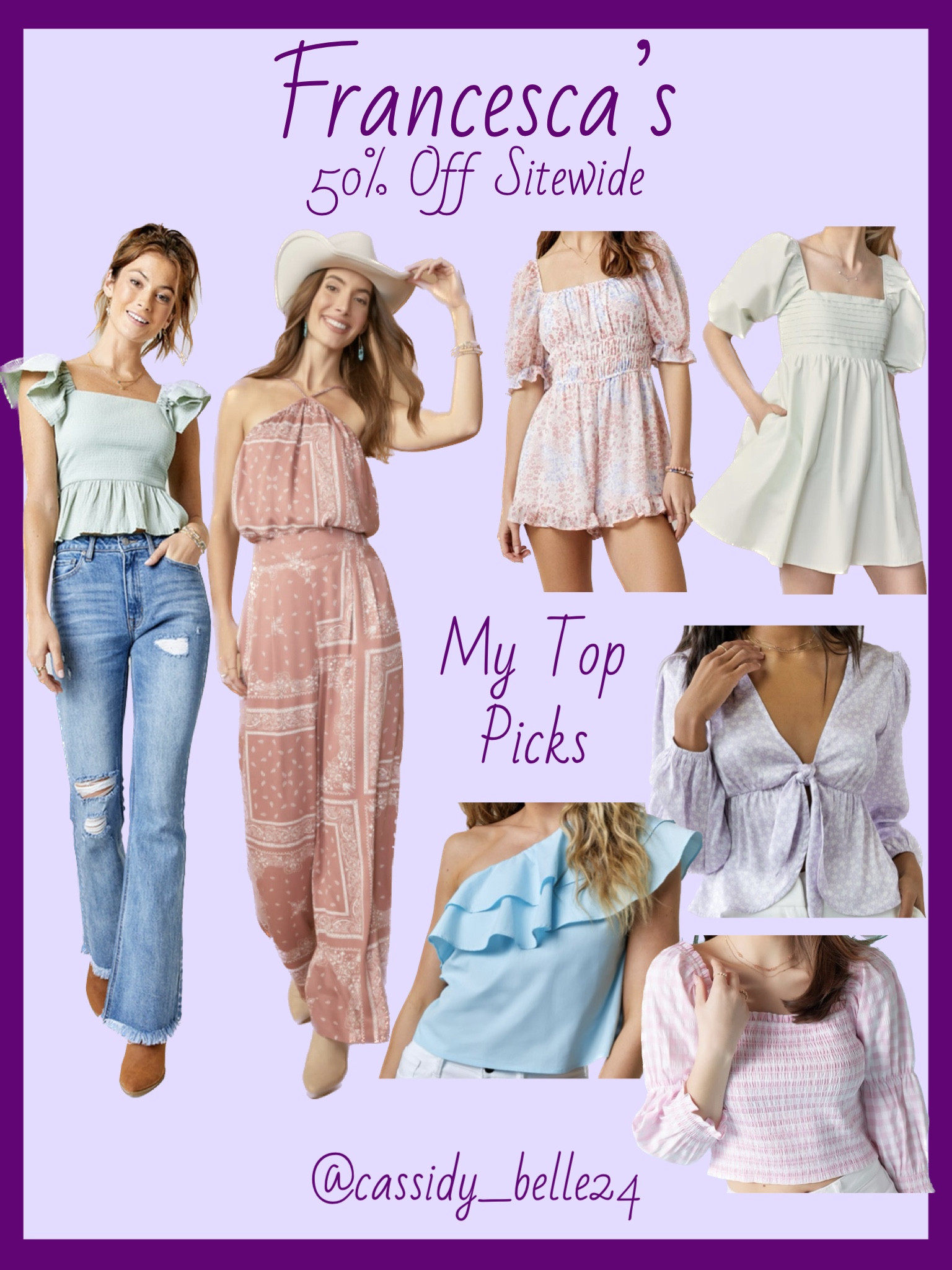 50% sitewide at Francesca’s! Here are some of my favorite choices for spring! 
#springfever #francescas #womensfashion

#LTKU #LTKSale #LTKsalealert