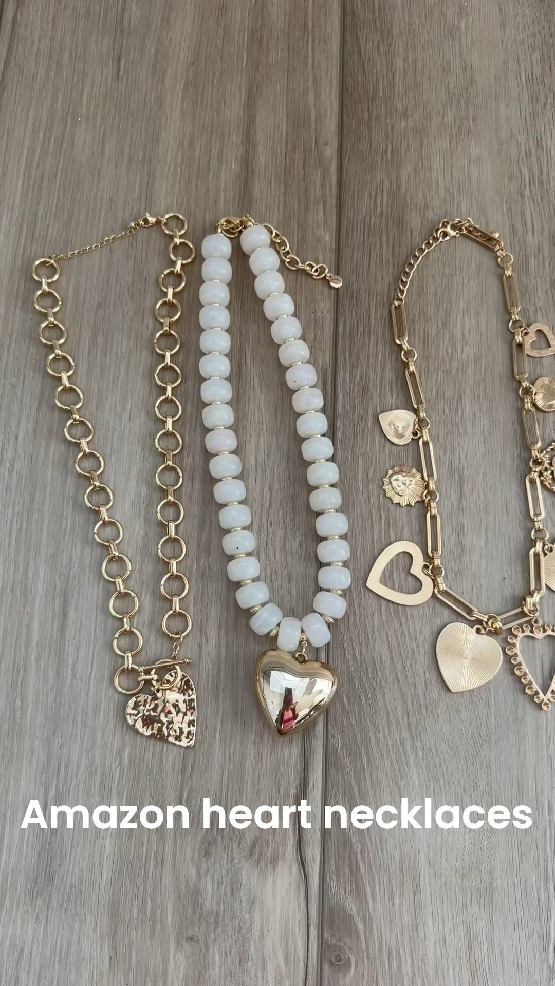 Obsessed is an understatement 😍 These Amazon heart necklaces are the sweetest way to elevate any outfit — from chunky gold heart charm necklaces to colorful beaded styles and classic pearl heart pendants. They’re the perfect statement accessories to layer with sweaters, tees, dresses, and even denim jackets for that effortlessly styled look.

If you love affordable jewelry that looks designer, these are such a good find. They make amazing gift ideas, too — think birthdays, Galentine’s, Mother’s Day, or just a little treat for yourself 💛

All linked in my LTK for easy shopping ✨

#AmazonFinds #HeartNecklace #CharmNecklace #StatementJewelry #AffordableAccessories #AmazonJewelryFinds #LayeredNecklaces #WomensAccessories #BudgetFriendlyStyle #LTKFinds #GiftIdeasForHer #EverydayJewelry #TrendyAccessories