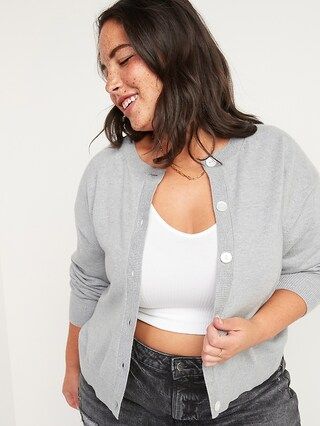 Crew-Neck Cardigan Sweater for Women | Old Navy (US)