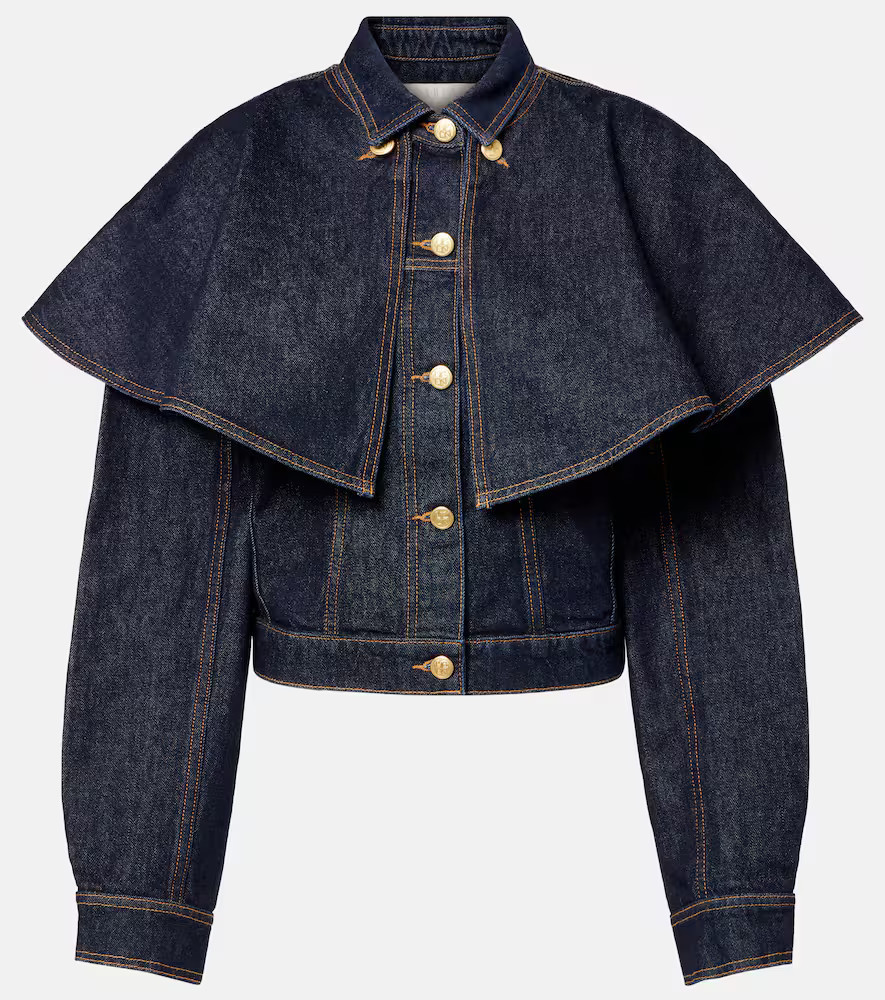 Ulla Johnson Agata caped denim jacket | Mytheresa (US/CA)