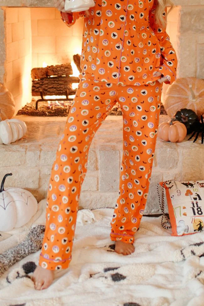 Creepy Cute Halloween Cookie Bamboo Pajama Pants Macy Blackwell X Pink Lily | Pink Lily