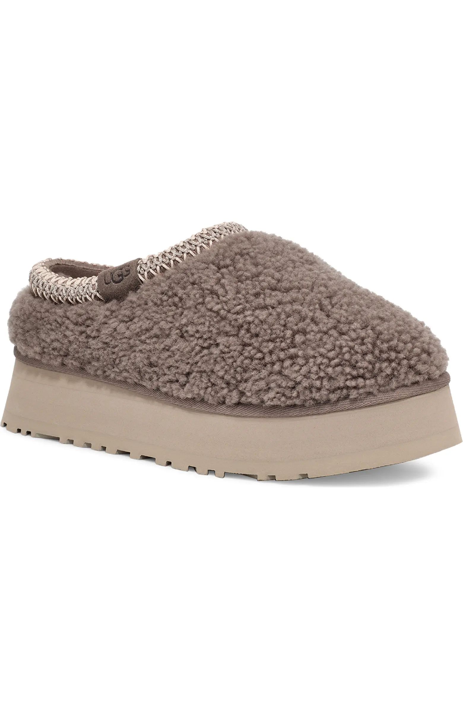 Maxi Curly Genuine Shearling Tazz Platform Slipper (Women) | Nordstrom