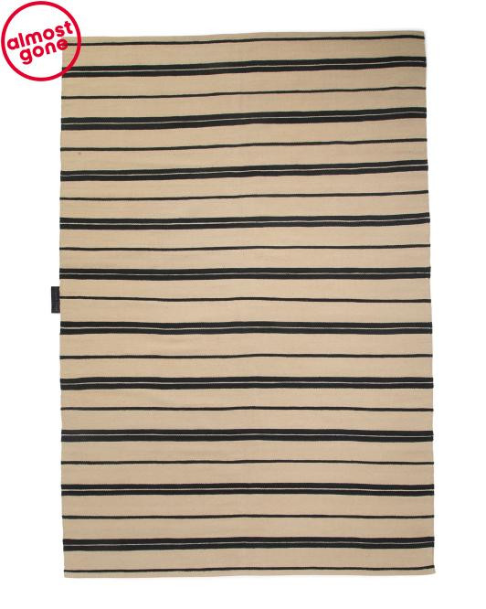 6x9 Wool Brett Striped Area Rug | TJ Maxx