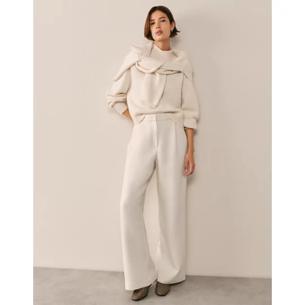 Luxury Cashmere Funnel Neck Jumper | The White Company UK & ROW
