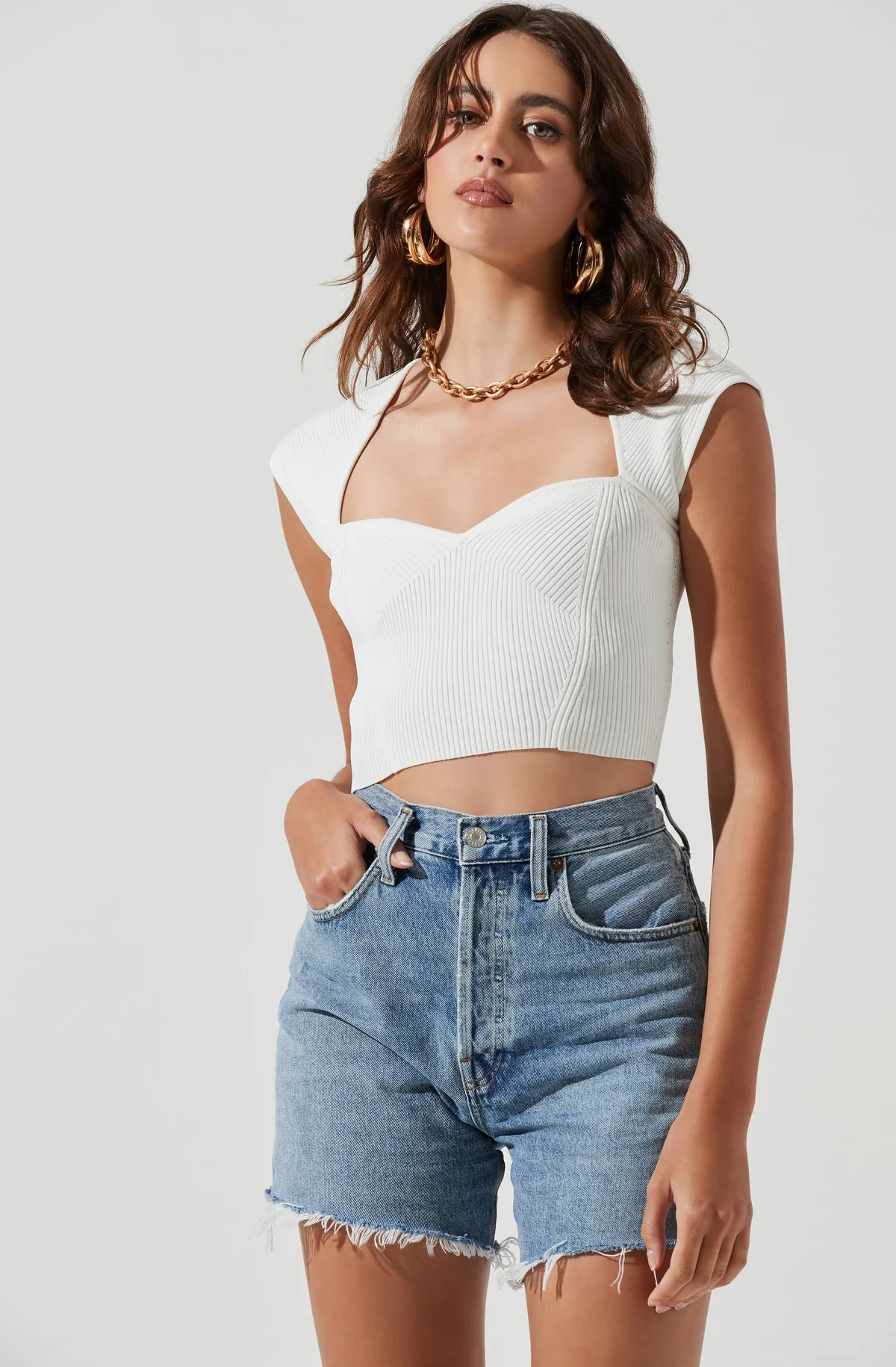 Alta Sweetheart Cap Sleeve Top | ASTR The Label (US)