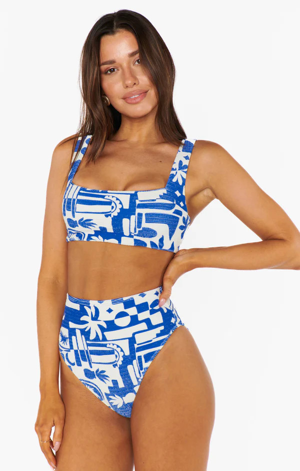 Hot Tub Top ~ Santorini Contour Scrunch | Show Me Your Mumu