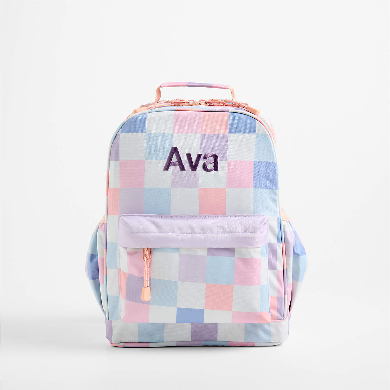 Cotton Candy Hopscotch Medium Kids Backpack with Side Pockets + Reviews | Crate & Kids | Crate & Barrel