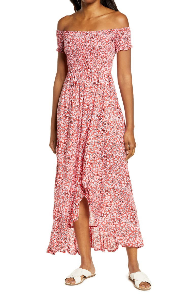 Cheyenne Off the Shoulder Cover-Up Maxi Dress | Nordstrom