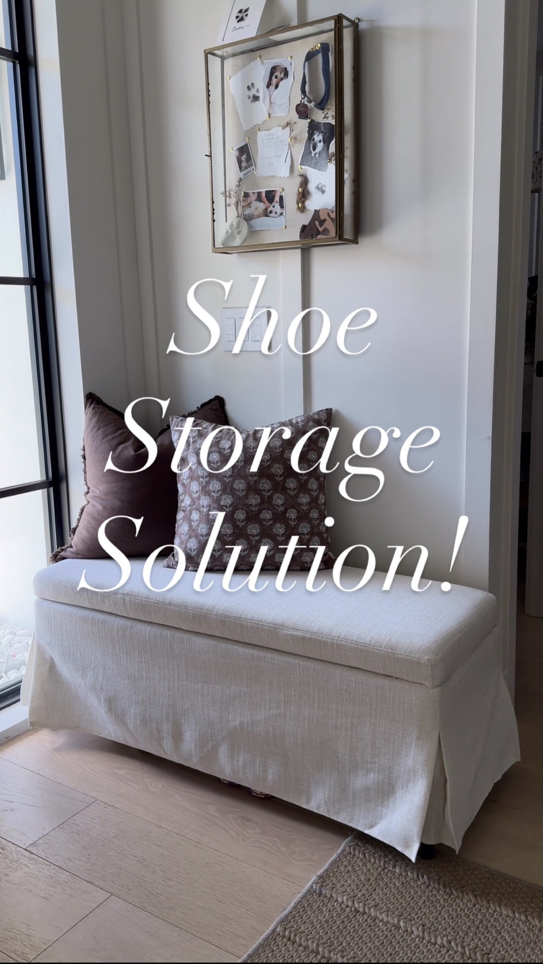 I have been looking for a beautiful shoe storage solution for so long! I really wanted something that felt designed and intentional and not cheap or flimsy. One of my followers recommended this storage ottoman and I could not be more in love with it! It holds up to 14 pairs of shoes inside if you double stack but if you only want one layer you can do 7 pairs easily. And then you can fit an additional seven pairs underneath. And it’s on sale for 56% off right now and is only $177. such a great little refresh for fall if you’re trying to clean up all the cluttered shoes at your front door! Plus, it doubles in a bench to sit on to put your shoes on. 

I will also link a few other shoe storage solutions that people recommended to me online when I asked for recommendations. And make sure to watch my next post where I’ll show how you can also use this bench for a pillow storage solution in your room! ￼￼

#Ad #WayfairPartner @Wayfair #storage ￼#Wayfair

#LTKHome #LTKOver40