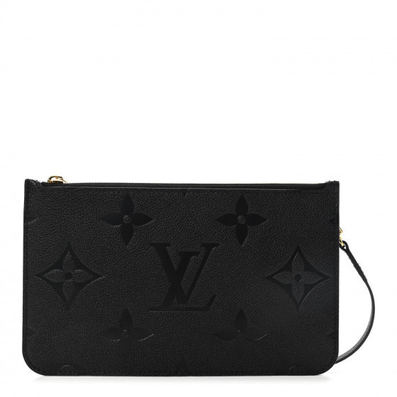 LOUIS VUITTON Empreinte Monogram Giant Neverfull MM Pochette Black | Fashionphile