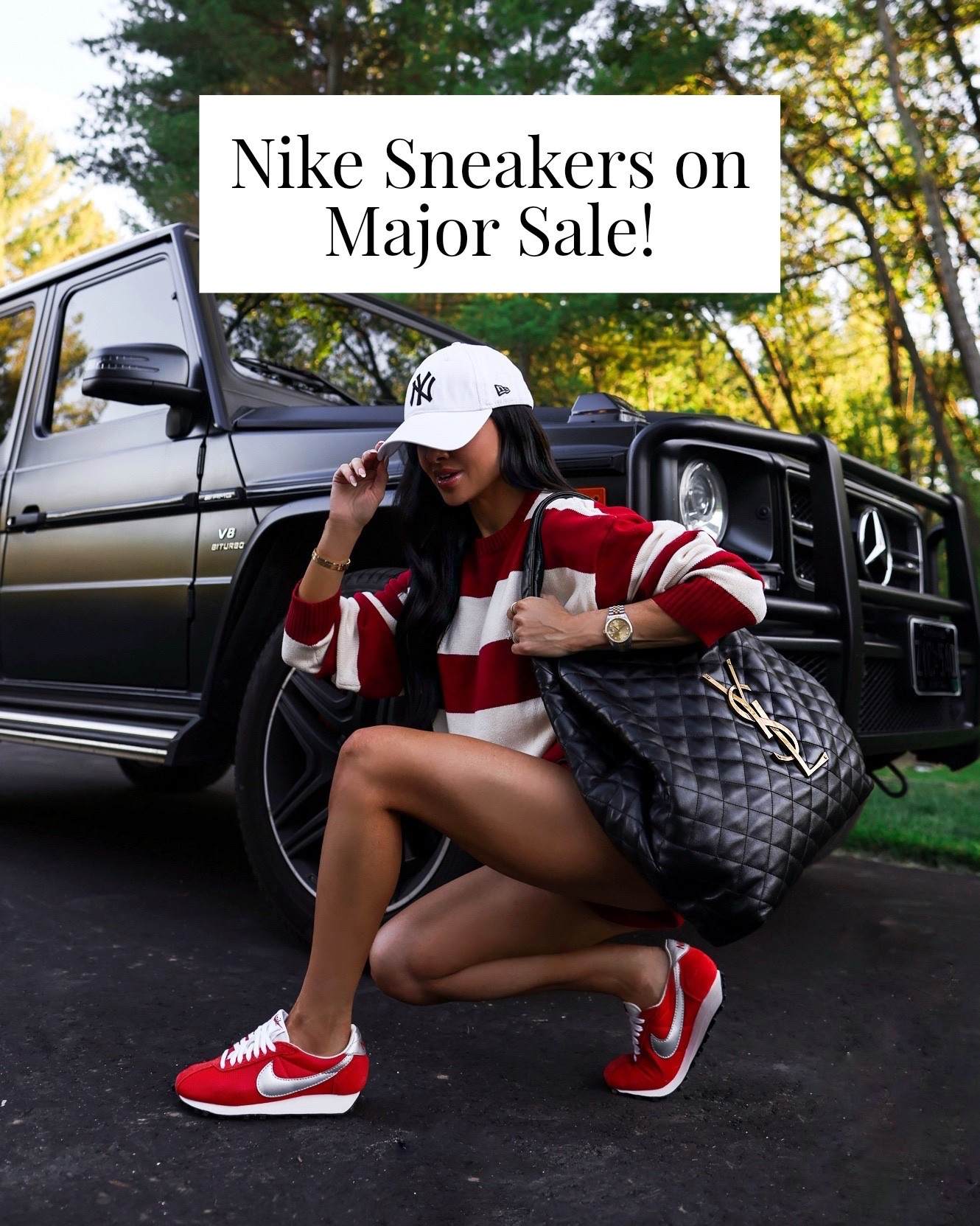 Spring break outfit ideas / spring travel outfit 
My red Nike sneakers are on major sale and my red stripe knit set is back in stock! Perfect for traveling, weekend errands or just casual everyday wear!


#LTKActive #LTKdayinmylife #LTKSaleAlert