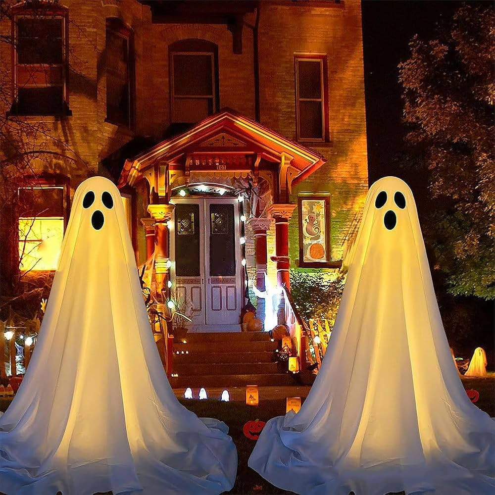 VISHUFASHION Halloween Ghost Decorations Indoor Outdoor Spooky Ghost Halloween Decor with Light S... | Amazon (US)