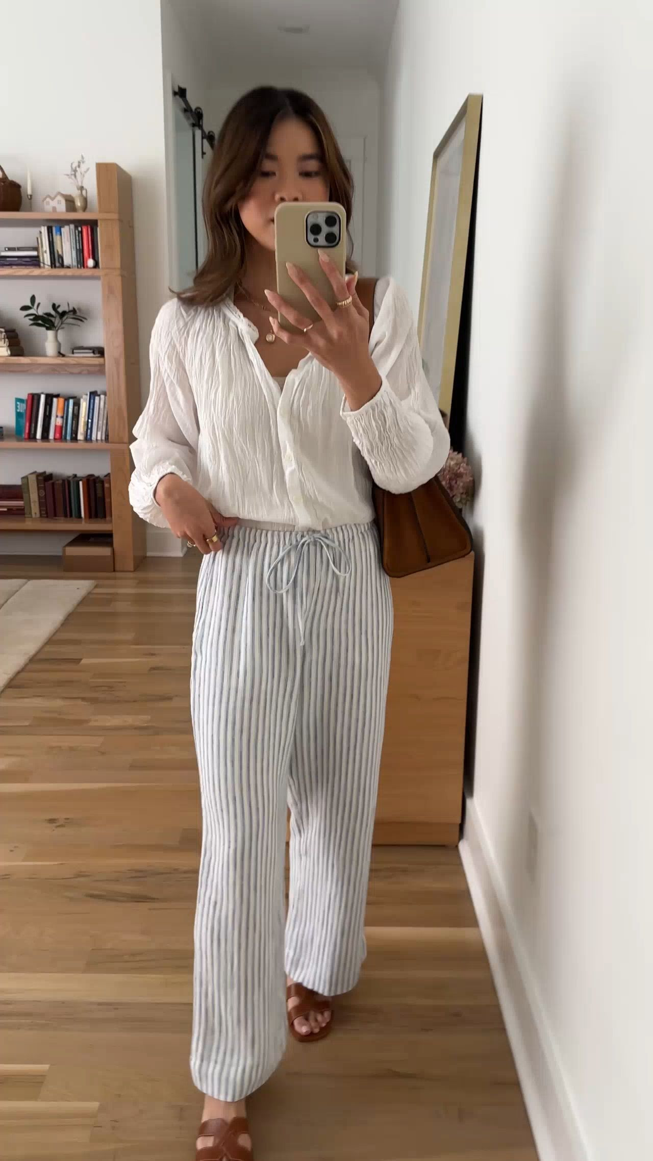 Sizing info: 
•Top size XS
•bottoms size XXS short 


petite fashion, get dressed with me, outfit inspiration, ootd, nashville outfit, Nashville influencer, petite style, vacation style, casual outfits, mom style, petite pants, spring outfits, spring outfit info, spring pants, spring outfit idea, spring top, spring bag, spring blouse, spring shoes,  
@abercrombie 
 

#LTKootd #LTKPetite #LTKSeasonal