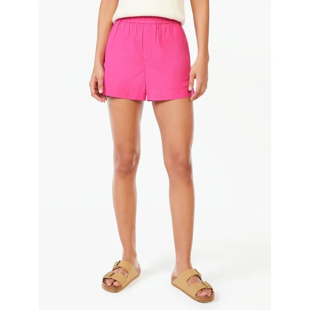 Free Assembly Women's High Rise Pull On Boxer Shorts | Walmart (US)
