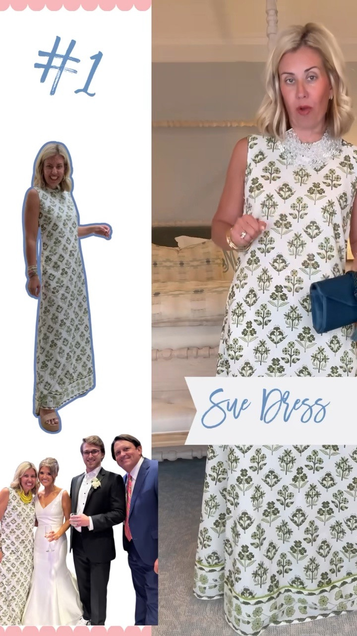 Sue Sartor dresses are those closet keeper dresses that you will wear over & over. I’m in a small and 8 heel. 

CODES: 
Sue Sartor - mixandmatch15
Allie + Bess - Catherine 20

#LTKWedding #LTKOver40 #LTKSaleAlert