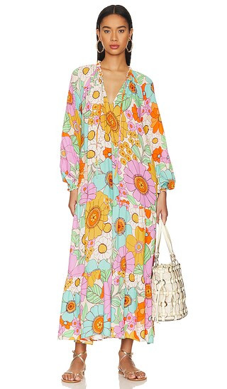 Birdie Maxi Dress in Flower Market | Revolve Clothing (Global)