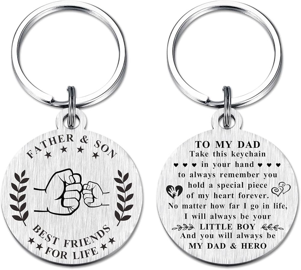 Father's Day Dad Gifts from Son - Keychain for Dad - Best Dad Ever - Fathers Day from Son - Dad B... | Amazon (US)