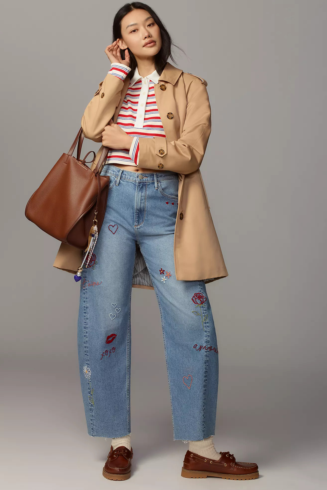 Driftwood Parker High-Rise Barrel Jeans | Anthropologie (US)