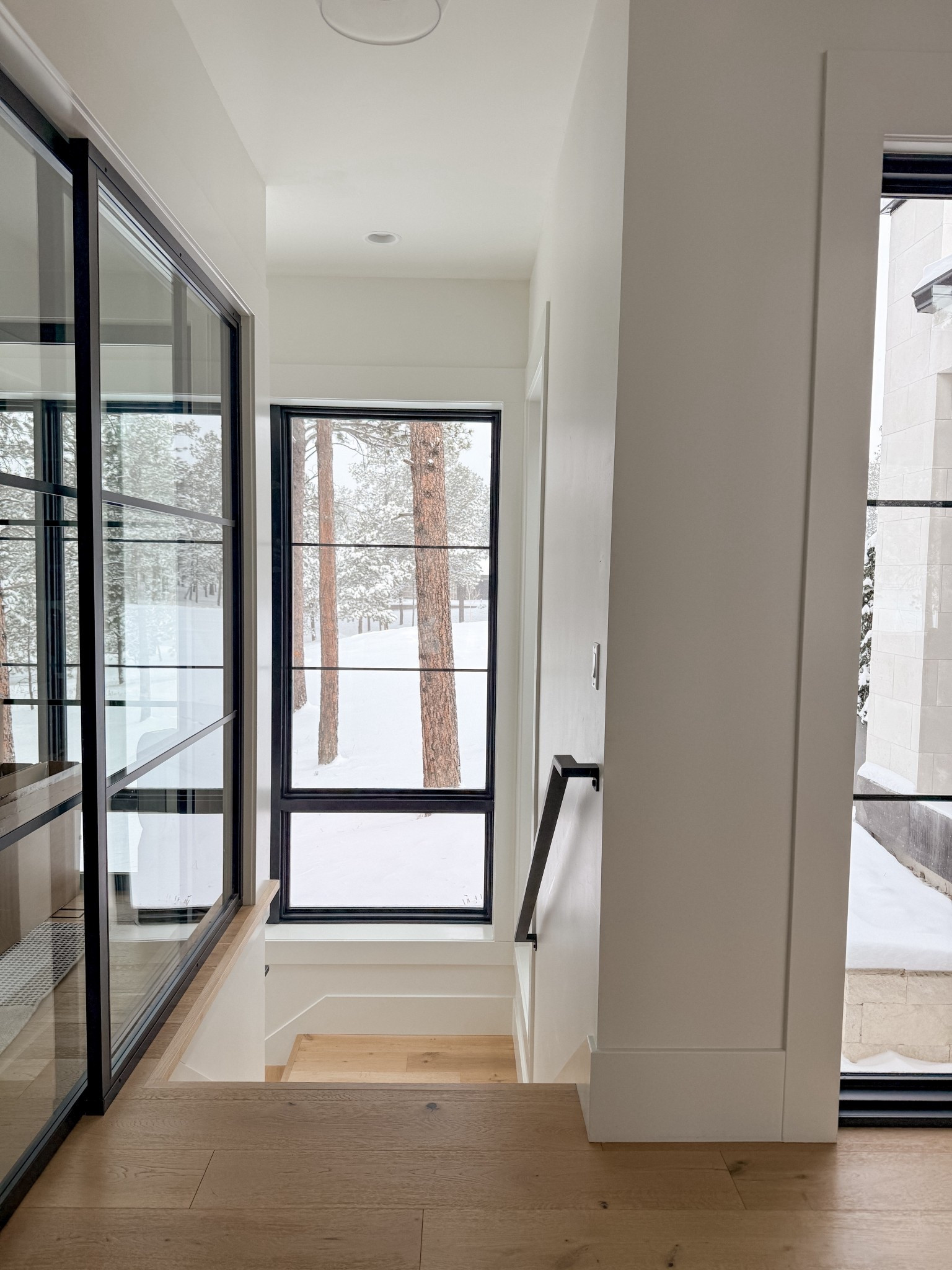 We finally got another snow day! Windows in the stairwell make a world of difference. 

#LTKHome #LTKSeasonal