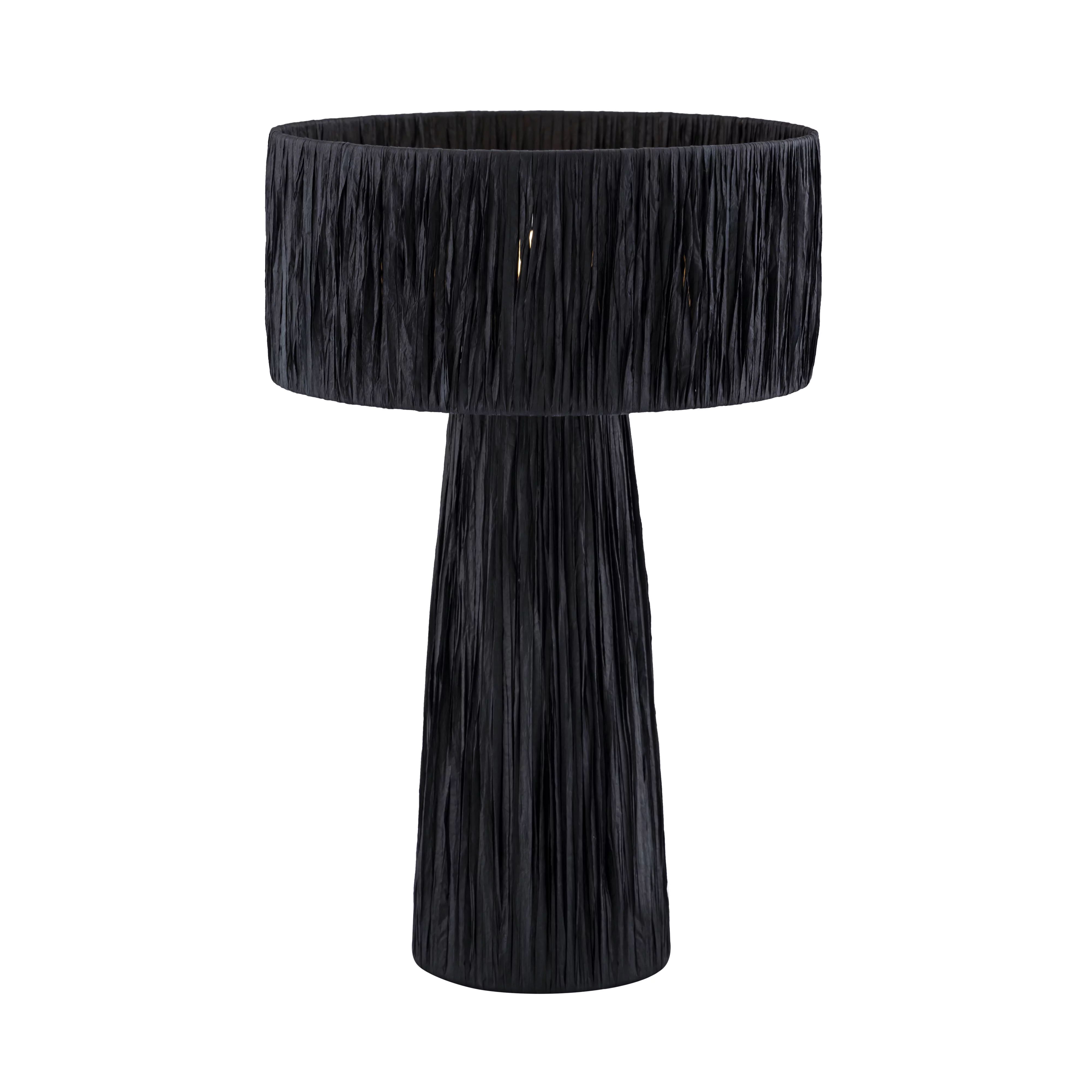 Shelby Rafia Black Table Lamp | Walmart (US)