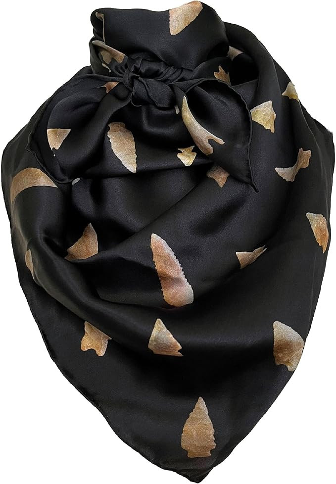 Silk Scarf (34 inches) Cowboy Bandana 100% Silk Scarves for Men and Women | Neckerchief Western W... | Amazon (US)