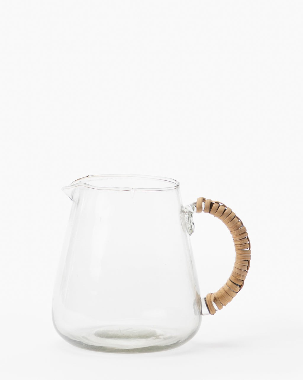 Wicker Handled Glass Pitcher | McGee & Co.