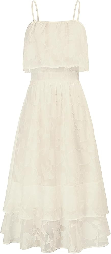 GRACE KARIN Women's Wedding Guest Dresses Summer Sun Dresses 2023 Tube Tops Strapless Casual Chif... | Amazon (US)