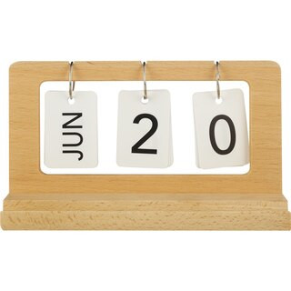 U Style Ecokind Perpetual Wood Desk Calendar with Pen Groove | CVS