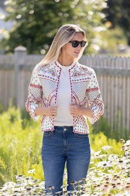 Anika Jacket - Ecru | Julia Amory