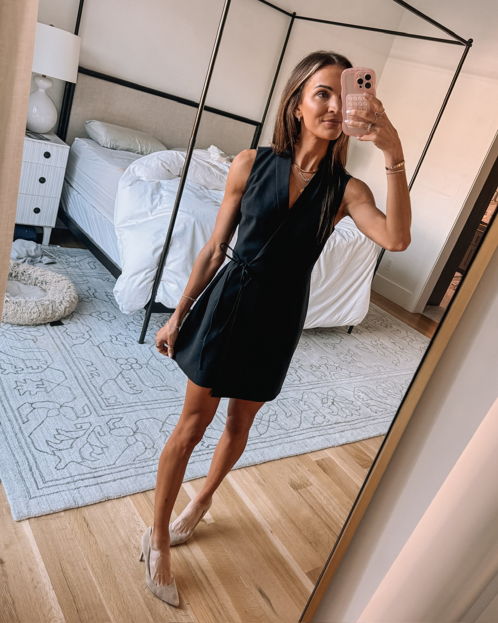 edikted marcy mini dress Edikted Women's Marcia Chiffon Lacey Mini Dress