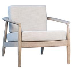 Tricia Rustic Lodge Wood Frame Upholstered Seat Back Occasional Chair | Kathy Kuo Home
