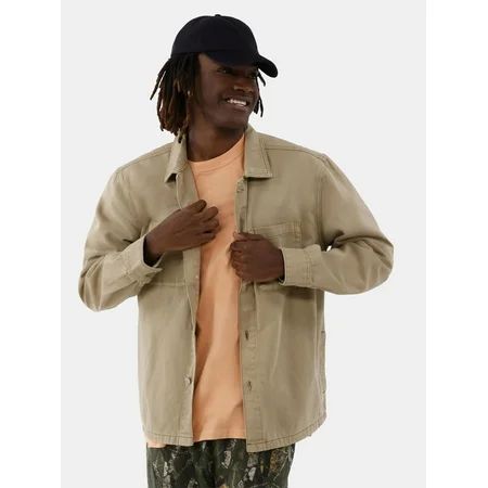 No Boundaries Cotton Twill Jacket Men s and Big Men s | Walmart (US)