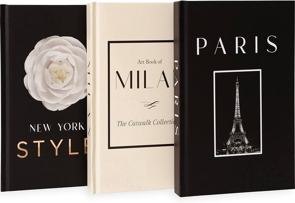 Decorative Books for Home Decor, Decor Books for Coffee Table – Fashion Designer Book Decor Set... | Amazon (US)