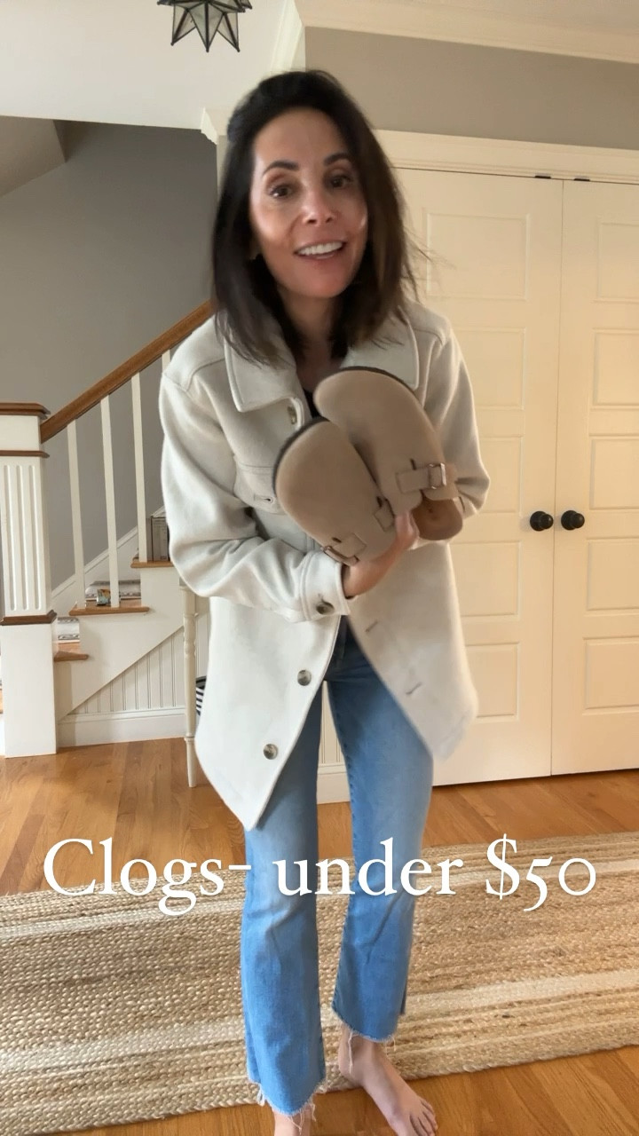 I gave in to the clog trend and found these amazing ones for less than $40!
Ordered the 7.5 (I’m normally an 8) and they fit perfectly. 
Shacket- xs
Ribbed top- xs
Jeans- tts 


#LTKstyletip #LTKSeasonal #LTKshoecrush