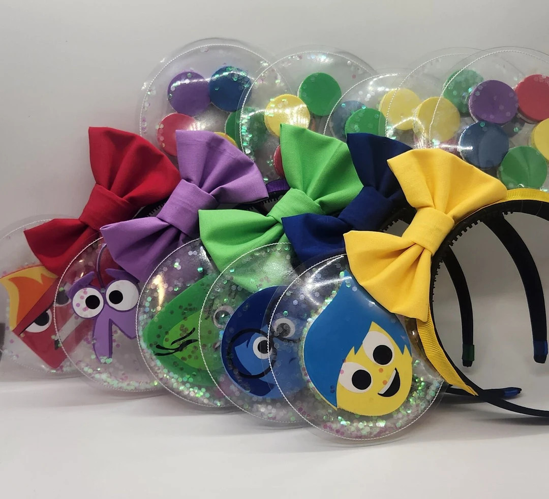 Core Memory Disney Ears Inside Out Minnie Ears Clearly Magic Clear Ears Inside Out Joy Sadness An... | Etsy (US)