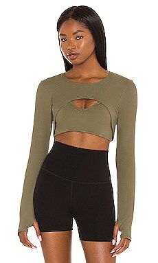 YEAR OF OURS Active Shrug in Olive from Revolve.com | Revolve Clothing (Global)